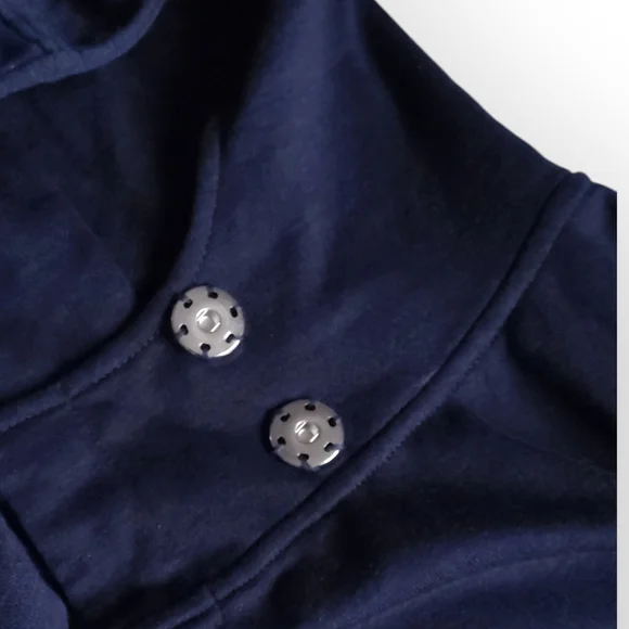 KG Logo Navy Hooded Sweatshirt Grandmothers voice - Picture 8 of 10